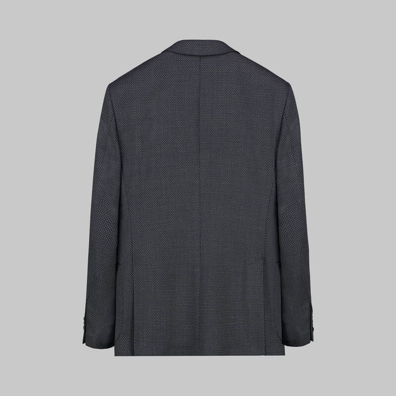 Matteo Ekstra Slim Fit Mikro Desen Antrasit Ceket - 3