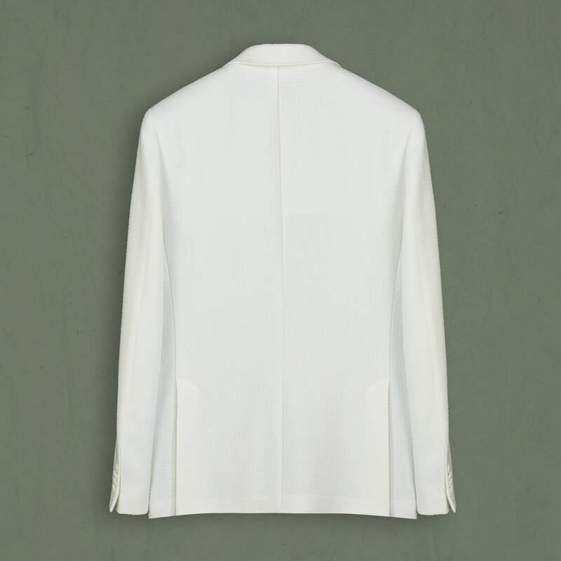 Matteo Ekstra Slim Beyaz Ceket - 4