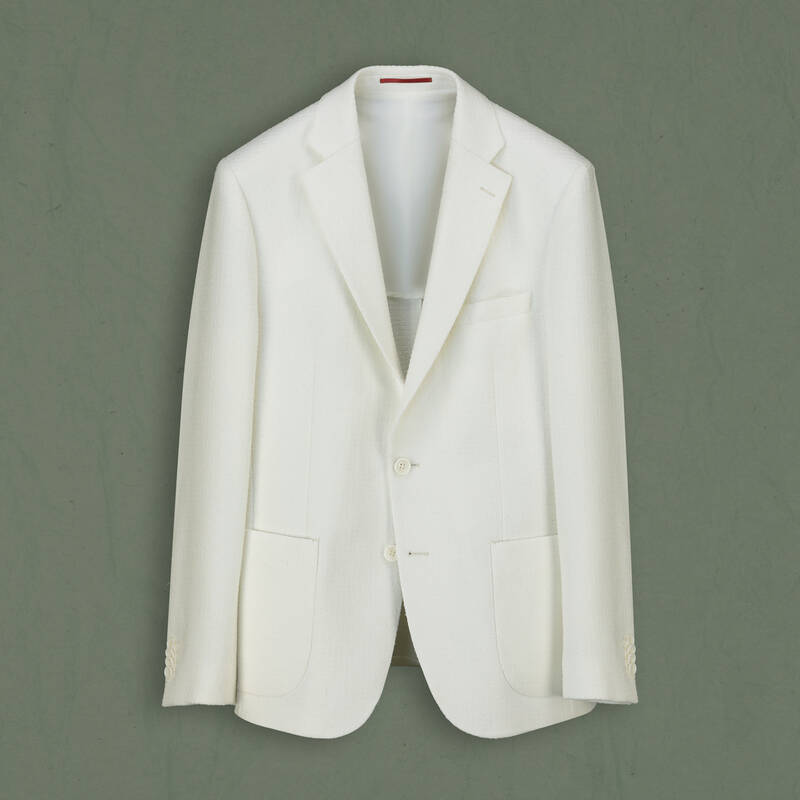 Matteo Ekstra Slim Beyaz Ceket - 2