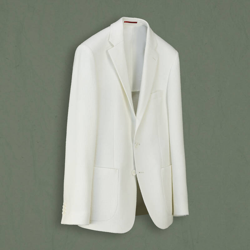 Matteo Ekstra Slim Beyaz Ceket - 3