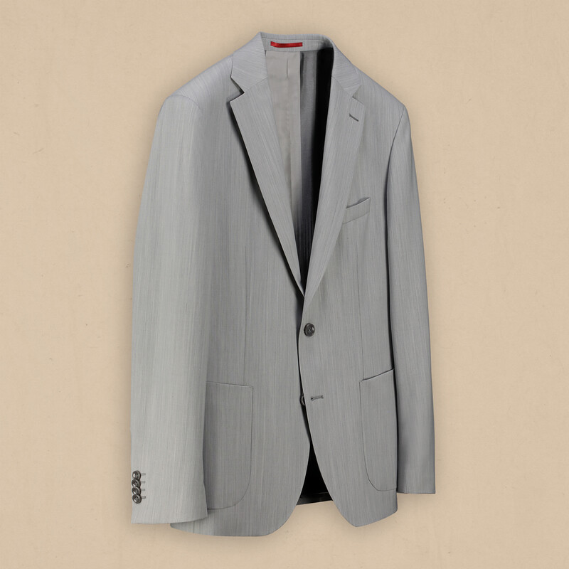 Matteo Born Ekstra Slim Fit Açık Gri Takım Elbise - INTERVIEW