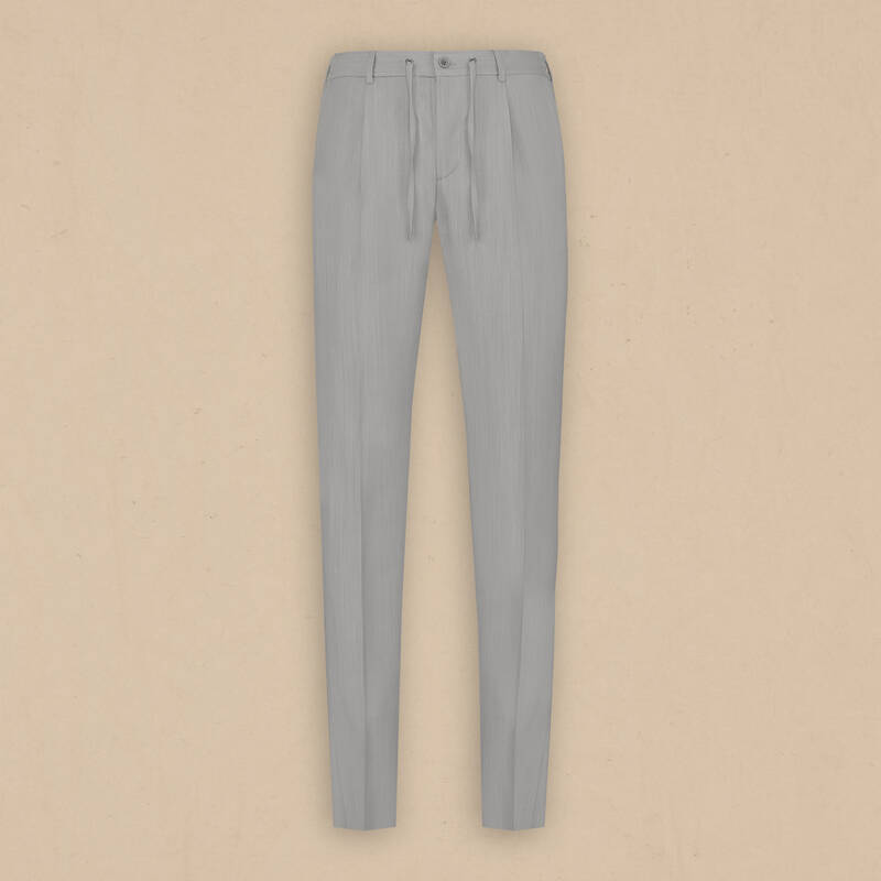 Matteo Born Ekstra Slim Fit Açık Gri Takım Elbise - 4