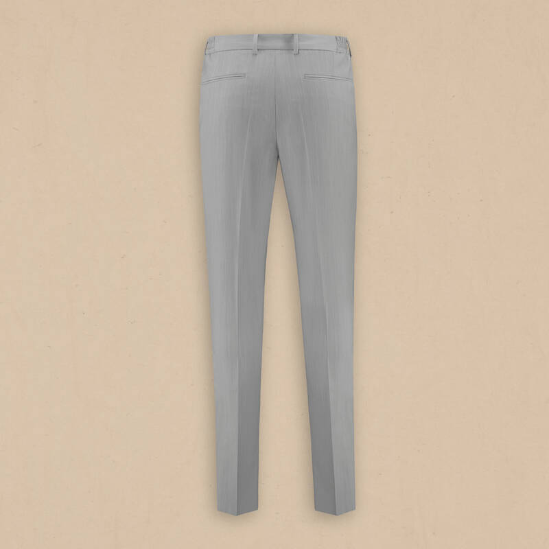 Matteo Born Ekstra Slim Fit Açık Gri Takım Elbise - 5