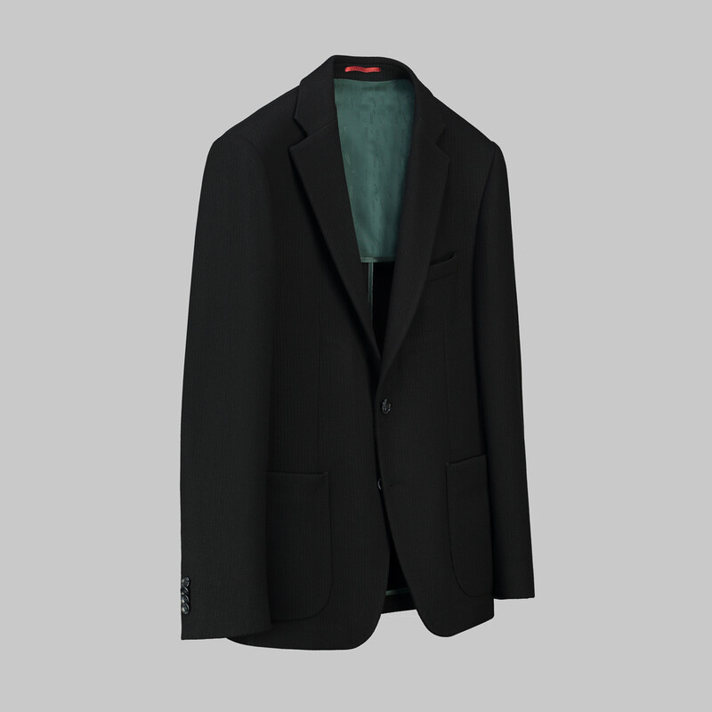 Matteo Ekstra Slim Fit Klasik Siyah Ceket - INTERVIEW