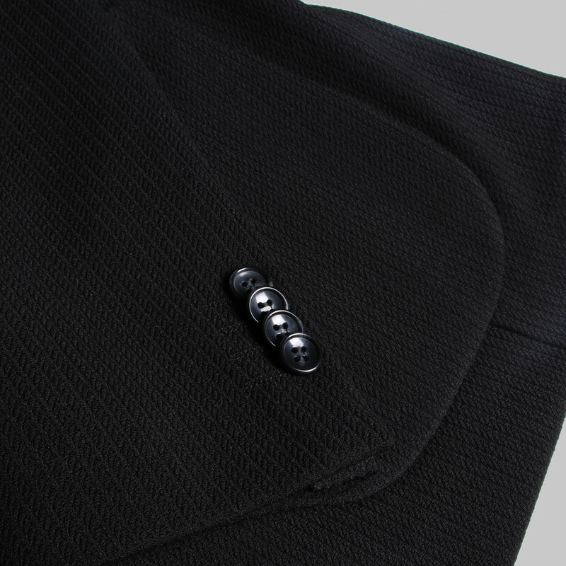 Matteo Ekstra Slim Fit Klasik Siyah Ceket - INTERVIEW