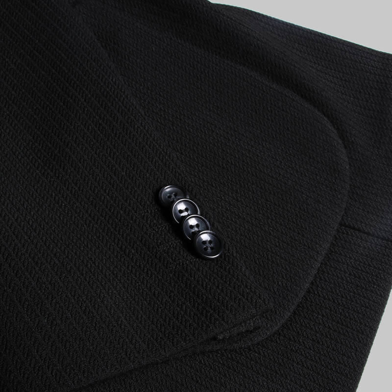 Matteo Ekstra Slim Fit Klasik Siyah Ceket - 5