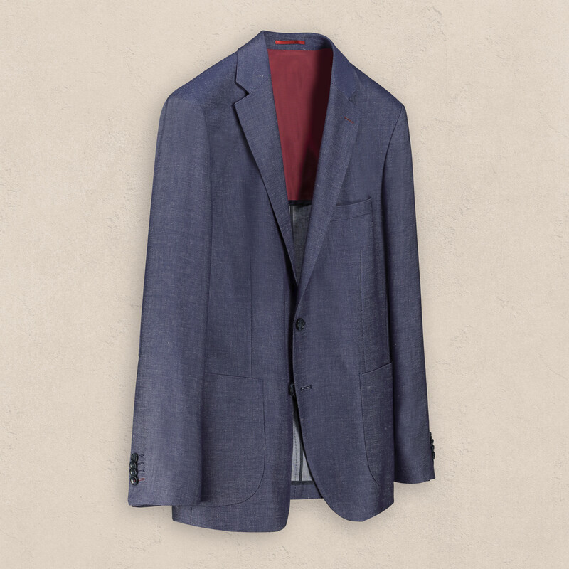Matteo Ekstra Slim Fit İndigo Mavi Ceket - INTERVIEW (1)