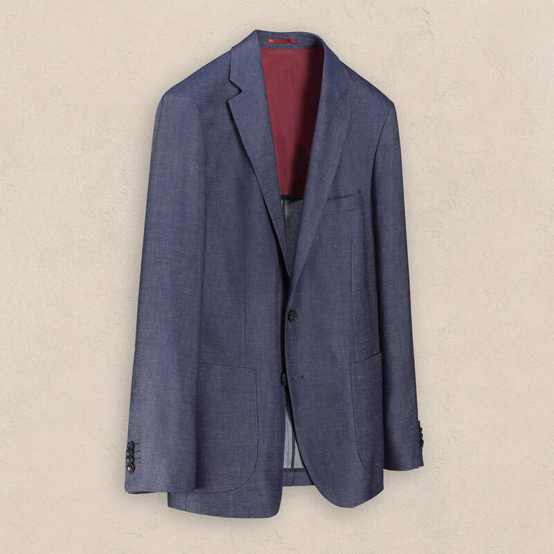 Matteo Ekstra Slim Fit İndigo Mavi Ceket - 2