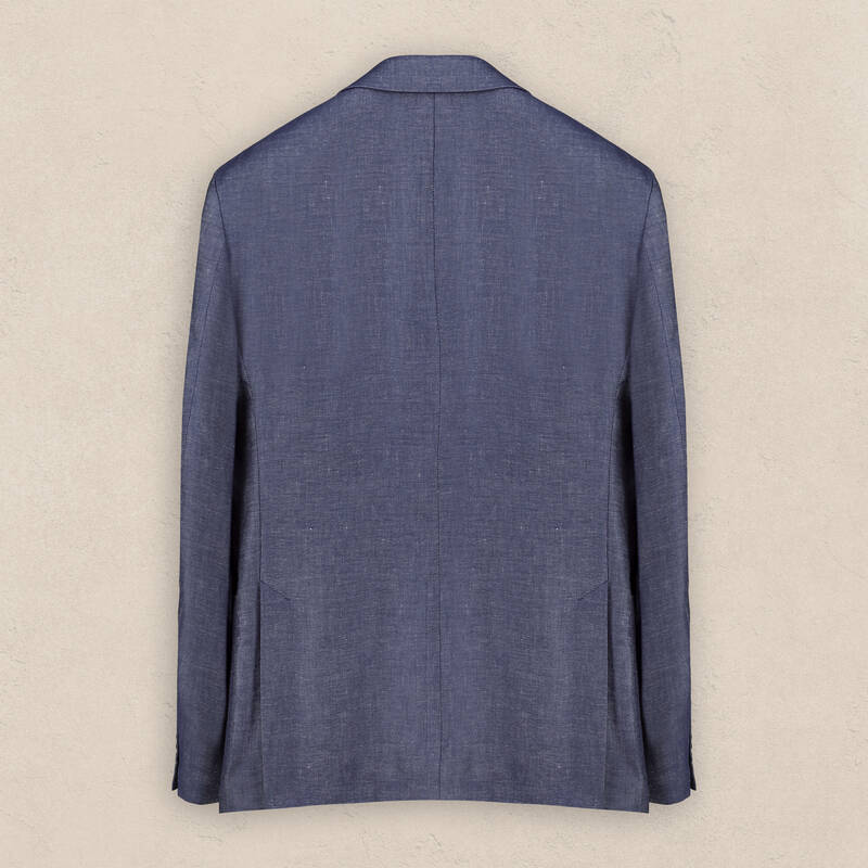 Matteo Ekstra Slim Fit İndigo Mavi Ceket - 3
