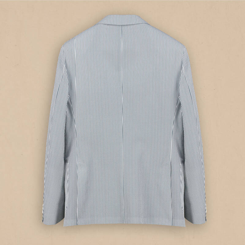 Matteo Ekstra Slim Fit Pamuklu Petrol Rengi Ceket - 4