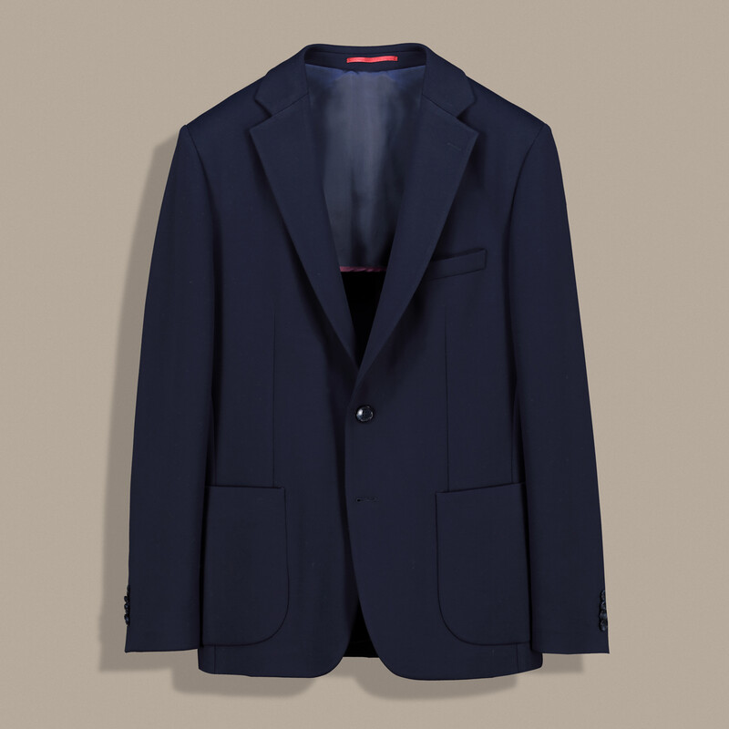 Matteo Ekstra Slim Mono Yaka Lacivert Ceket 