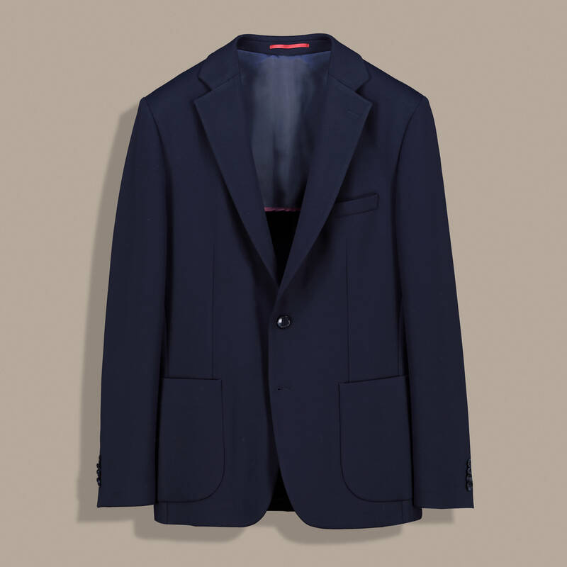 Matteo Ekstra Slim Mono Yaka Lacivert Ceket - 1
