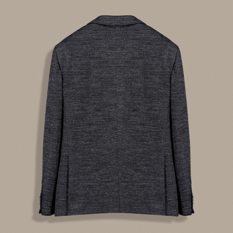 Matteo Dokulu Ekstra Slim Fit Siyah Ceket - INTERVIEW