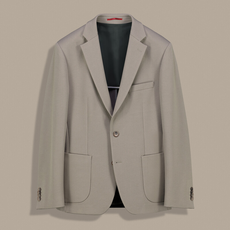 Matteo Ekstra Slim Bej Ceket 