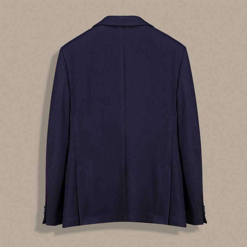 Matteo Ekstra Slim Fitilli Lacivert Ceket - 2