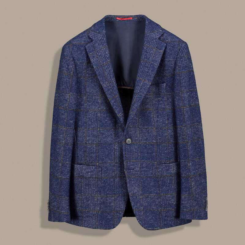 Matteo Ekstra Slim Fit Açık Lacivert Ceket - 1