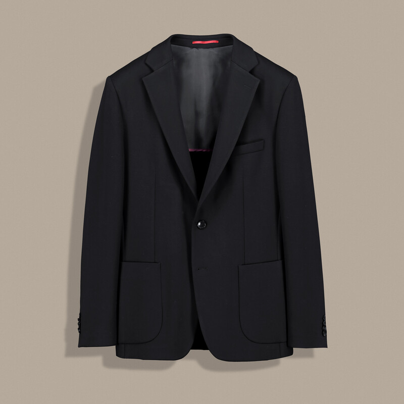 Matteo Ekstra Slim Mono Yaka Siyah Ceket - INTERVIEW