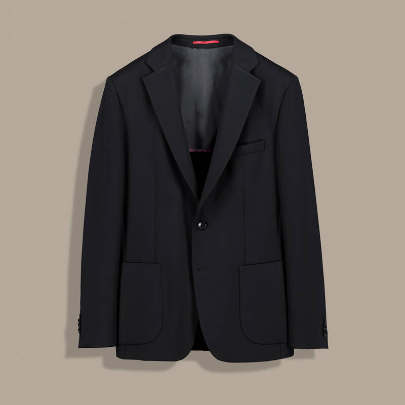 Matteo Ekstra Slim Mono Yaka Siyah Ceket - 1