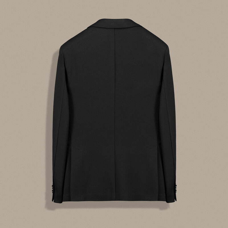 Matteo Ekstra Slim Mono Yaka Siyah Ceket - INTERVIEW