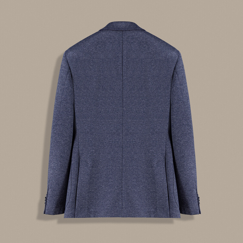 Matteo Ekstra Slim Dokulu Lacivert Ceket - INTERVIEW