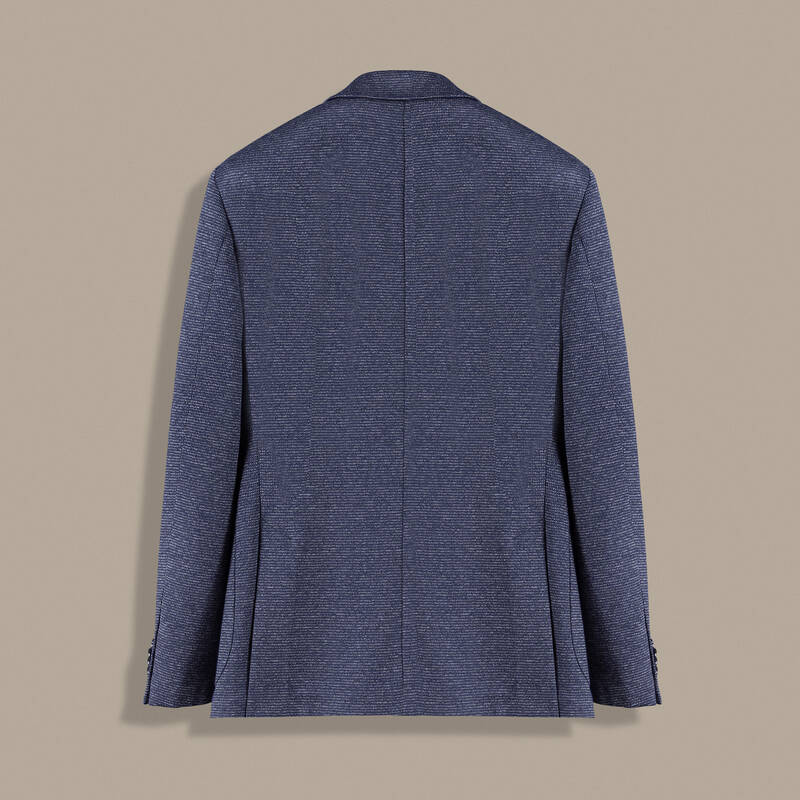 Matteo Ekstra Slim Dokulu Lacivert Ceket - 2