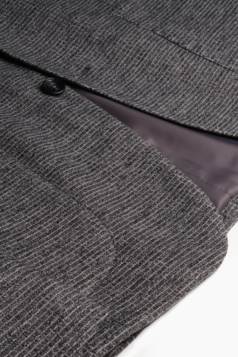 Matteo Ekstra Slim Koyu Gri Ceket - 3