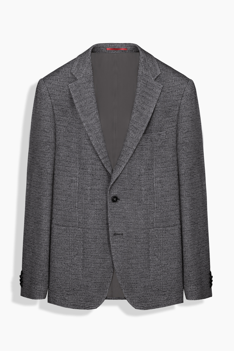 Matteo Ekstra Slim Koyu Gri Ceket - 1