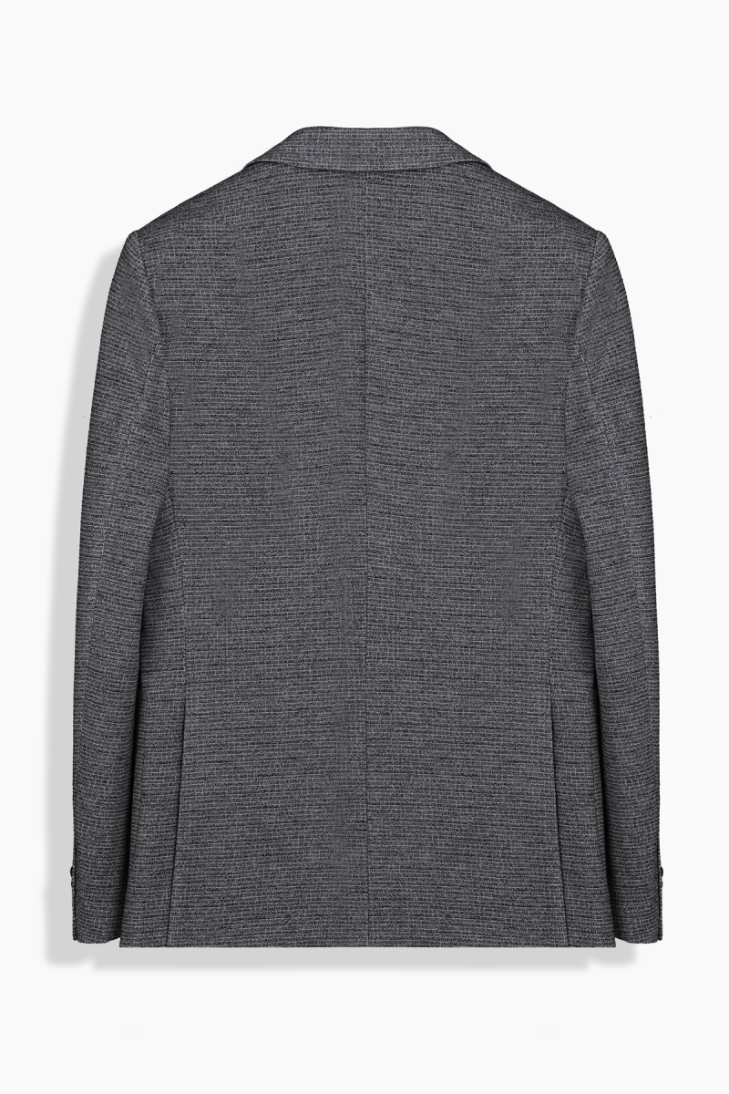 Matteo Ekstra Slim Koyu Gri Ceket - 2