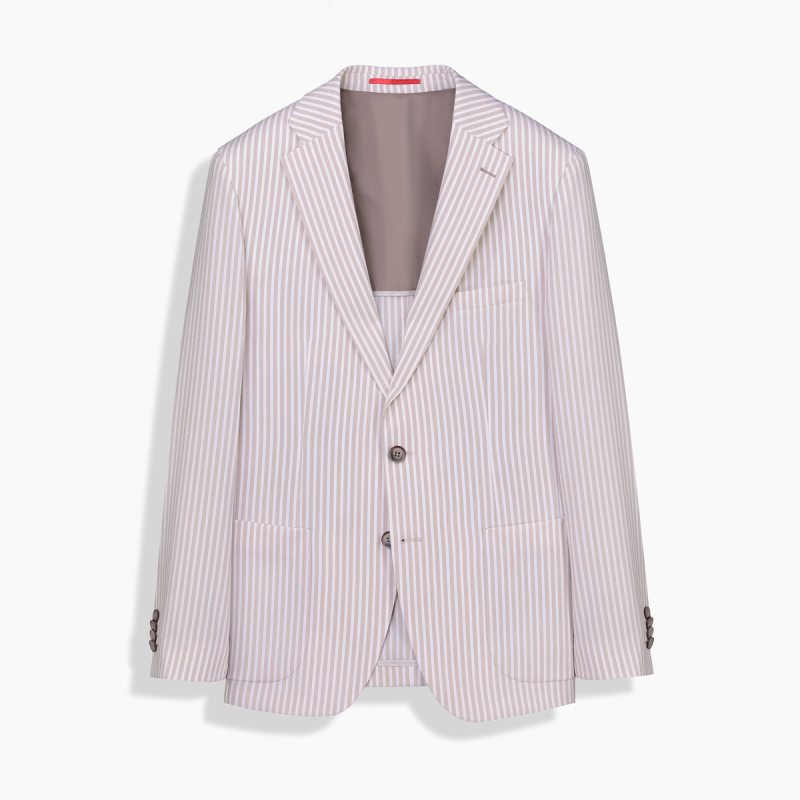 Matteo Ekstra Slim Bej Ceket - INTERVIEW