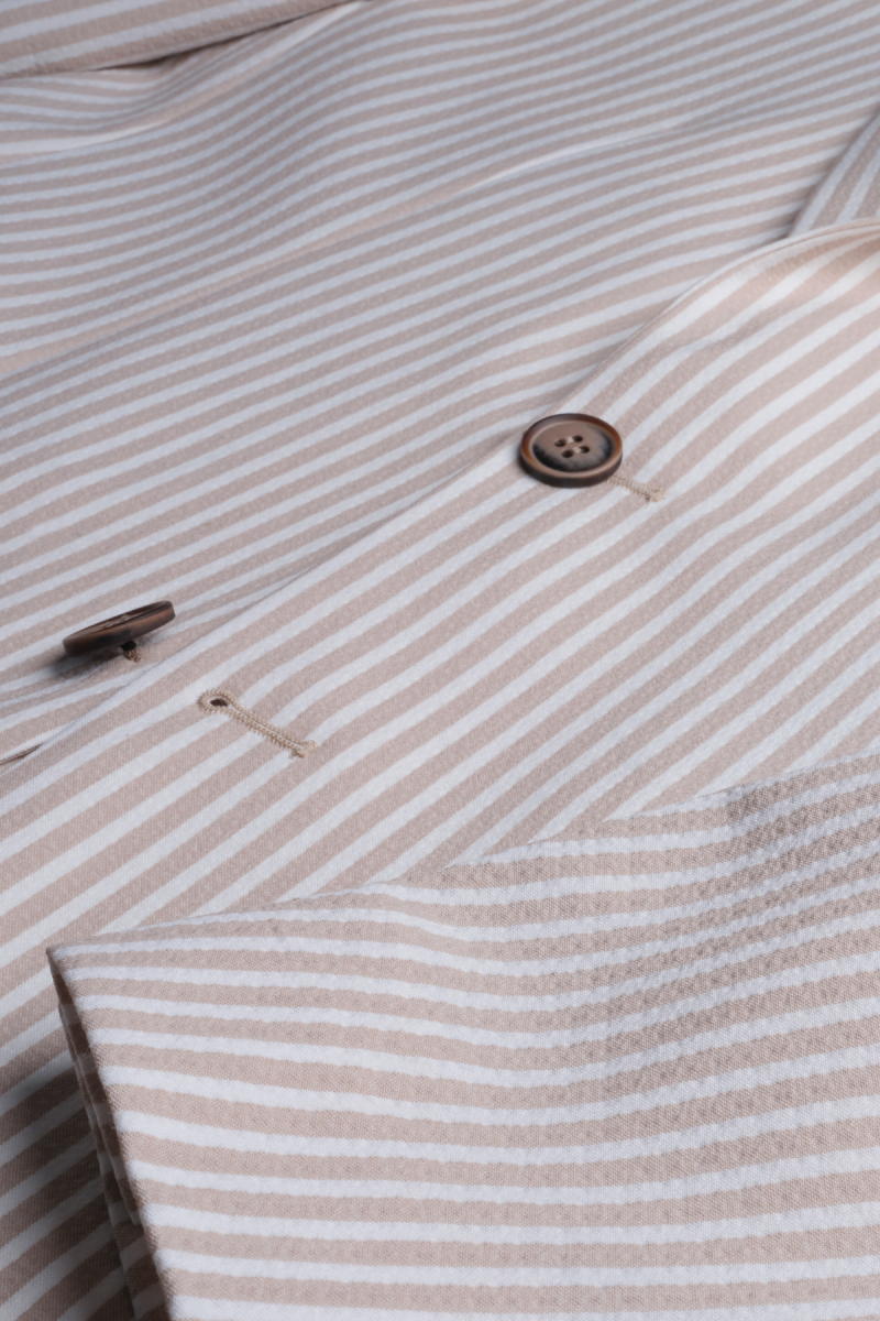 Matteo Ekstra Slim Bej Ceket - 3