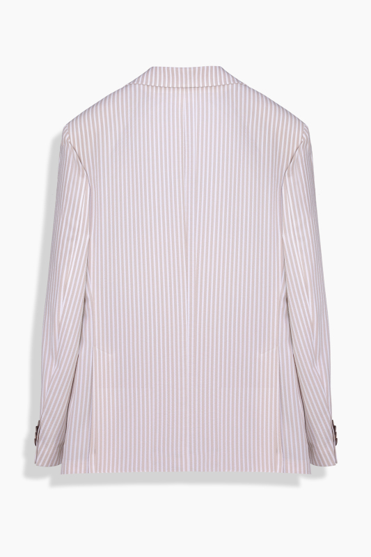 Matteo Ekstra Slim Bej Ceket - INTERVIEW