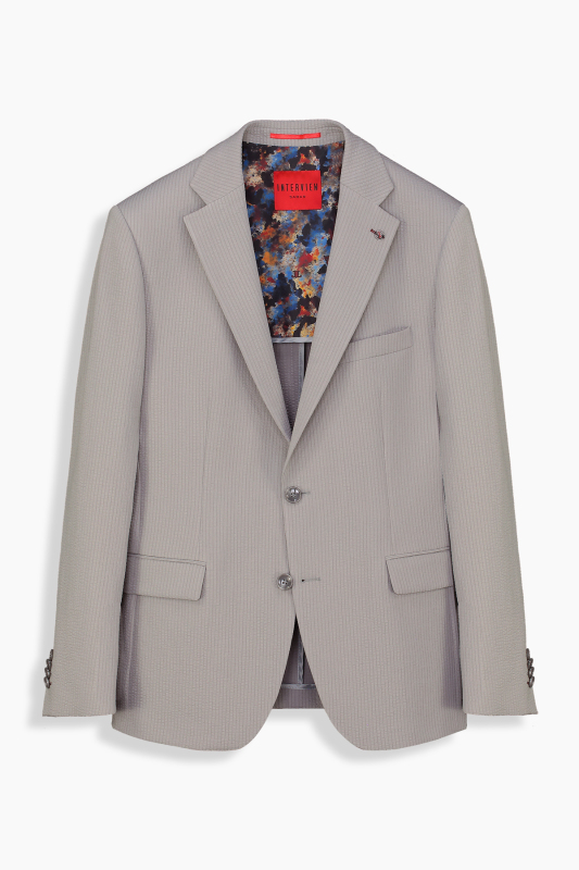 Matteo Açık Gri Slim Fit Ceket - INTERVIEW
