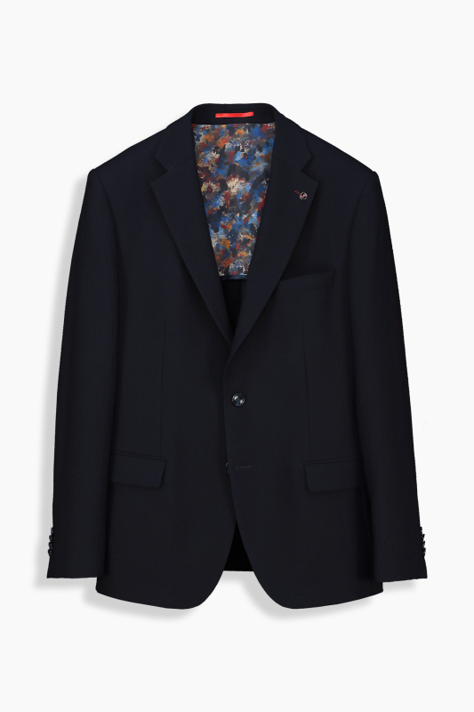Matteo Lacivert Slim Fit Ceket - INTERVIEW