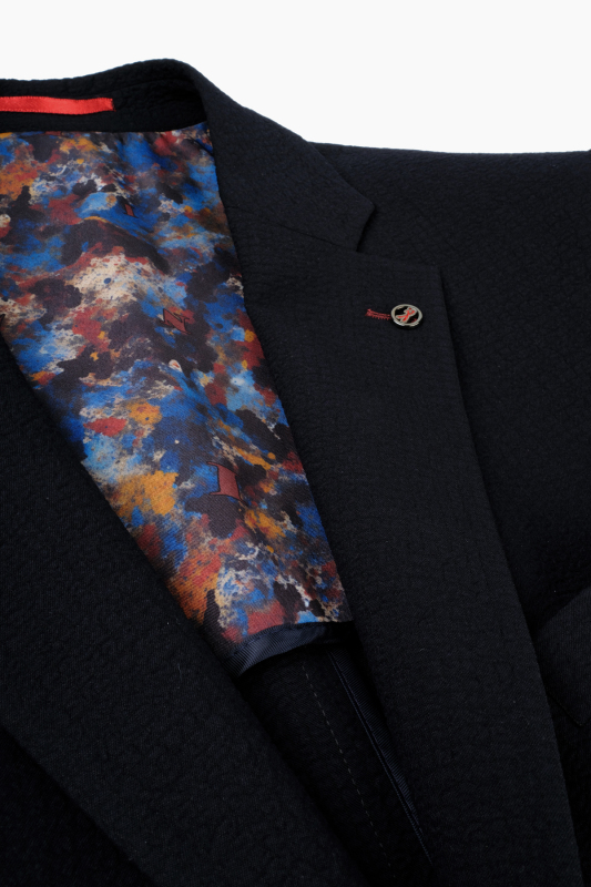 Matteo Lacivert Slim Fit Ceket - INTERVIEW