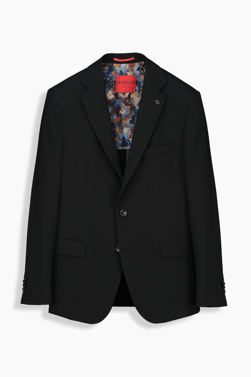 Matteo Siyah Slim Fit Ceket - 1