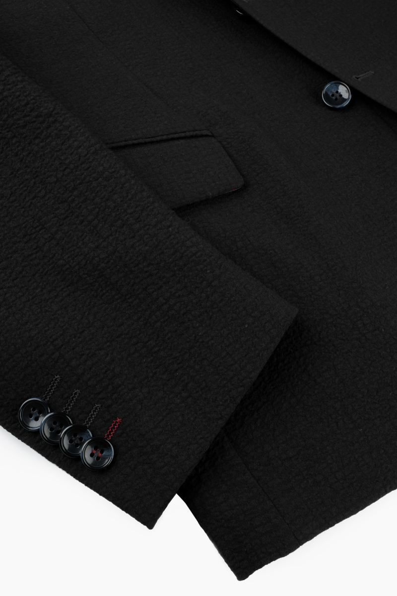 Matteo Siyah Slim Fit Ceket - 4