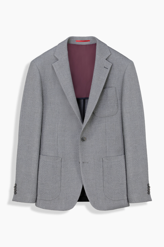 Matteo Ekstra Slim Gri Ceket - INTERVIEW