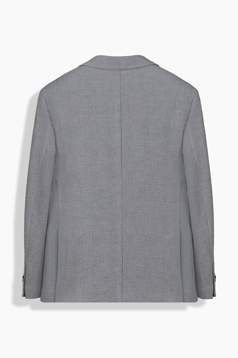 Matteo Ekstra Slim Gri Ceket - 3