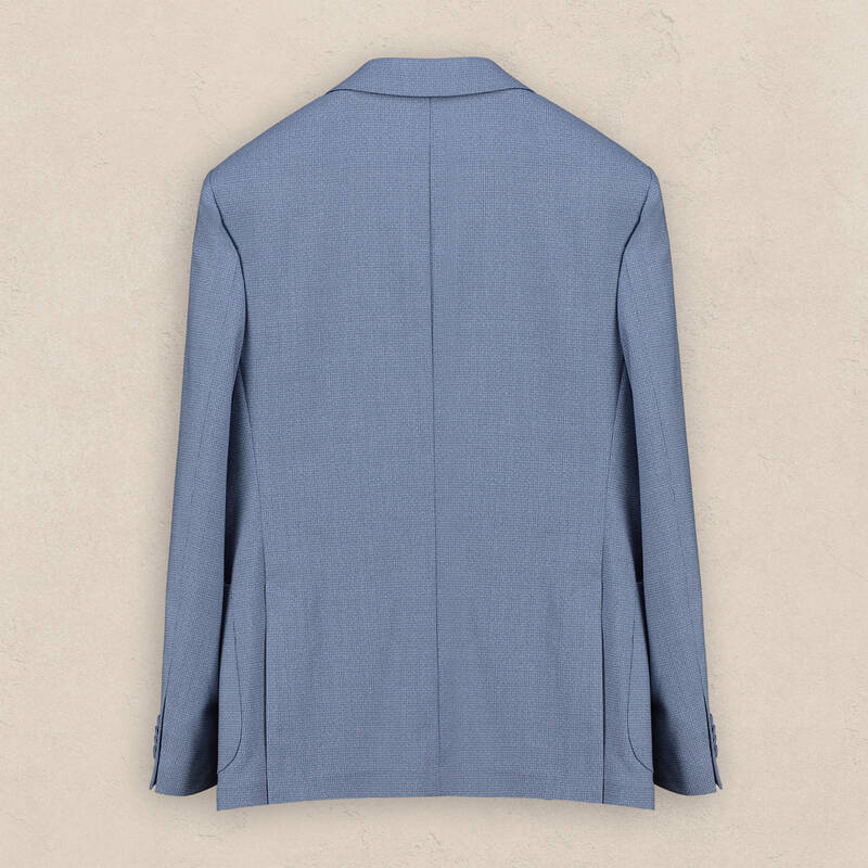 Matteo Ekstra Slim Siduri Mavi Takım Elbise - 3