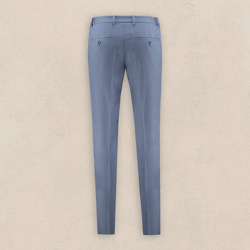 Matteo Ekstra Slim Siduri Mavi Takım Elbise - 5