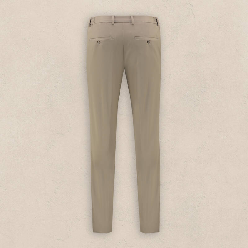 Matteo Siduri Ekstra Slim Açık Kahverengi Takım - 5