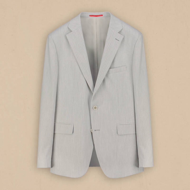 Matteo Siduri Ekstra Slim Açık Gri Takım Elbise - 1