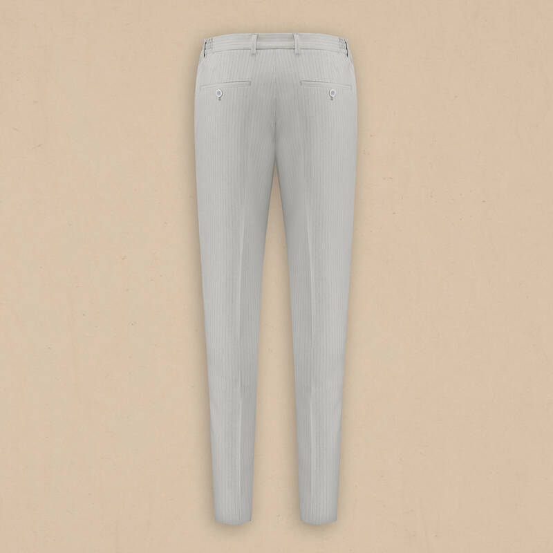 Matteo Siduri Ekstra Slim Açık Gri Takım Elbise - 5