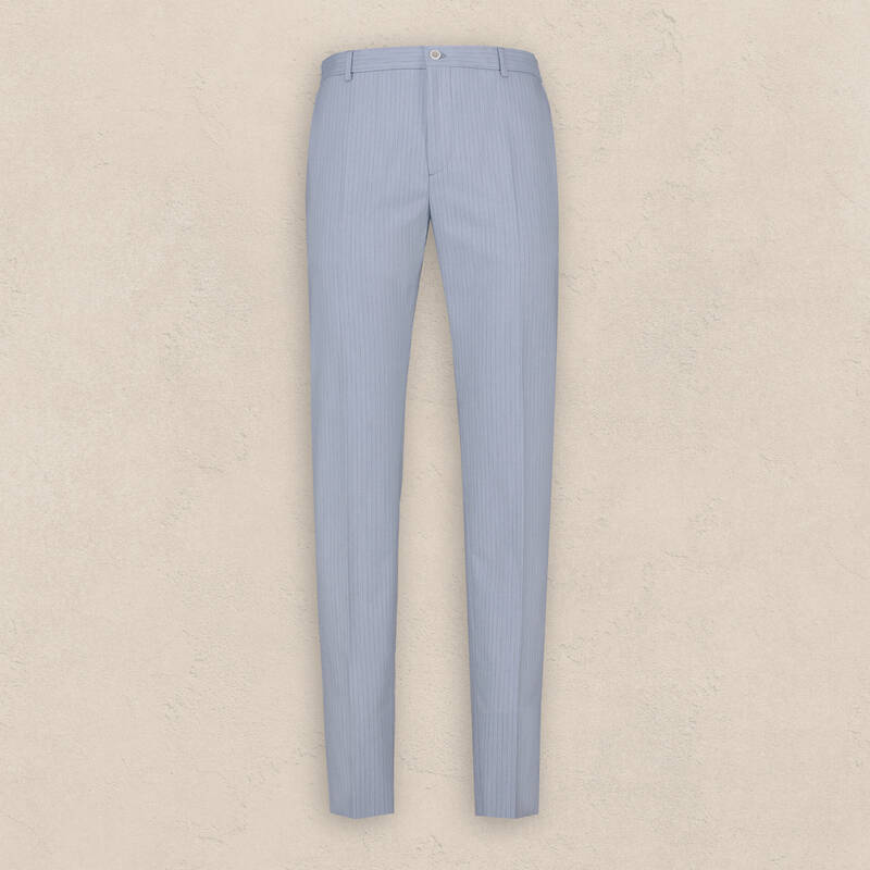 Matteo Siduri Ekstra Slim Açık Mavi Takım Elbise - 4