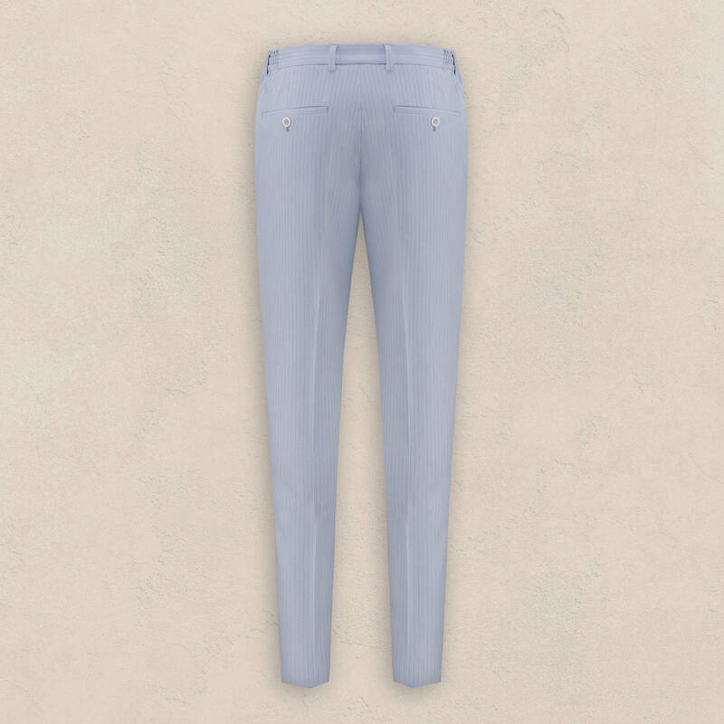 Matteo Siduri Ekstra Slim Açık Mavi Takım Elbise - 5