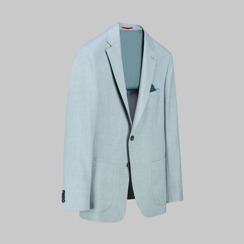 Matteo Ekstra Slim Fit Açık Mavi Ceket - 2