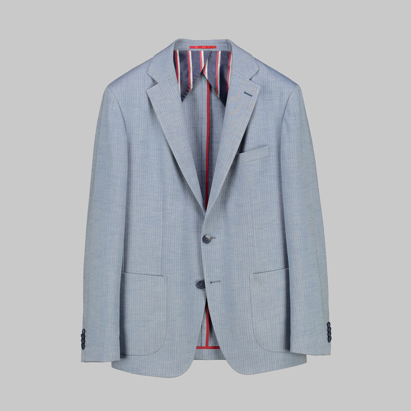 Matteo Ekstra Slim Fit Açık Mavi Ceket - INTERVIEW