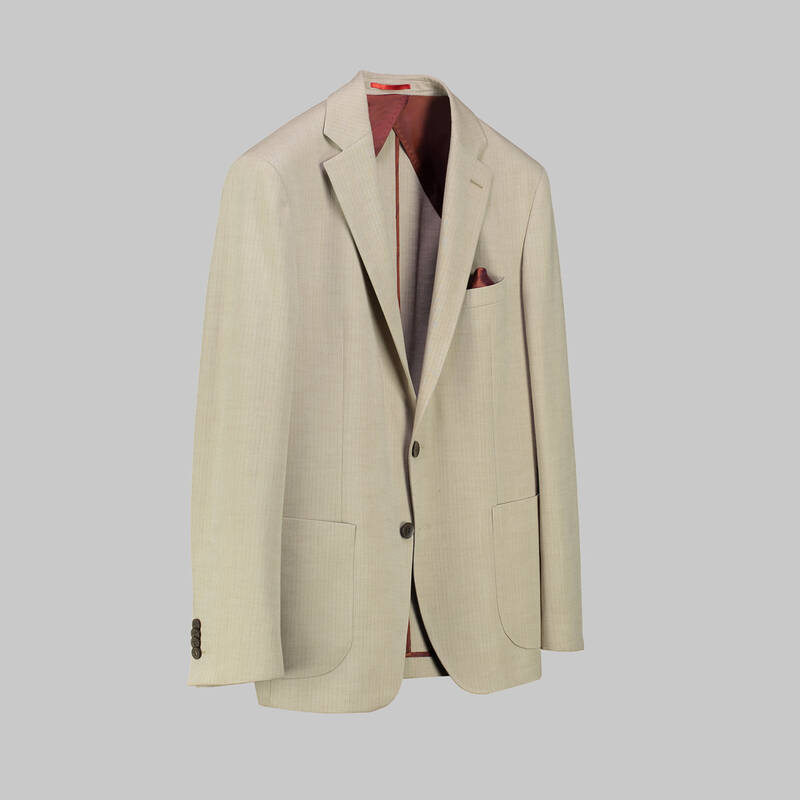 Matteo Ekstra Slim Fit Bej Ceket - 2