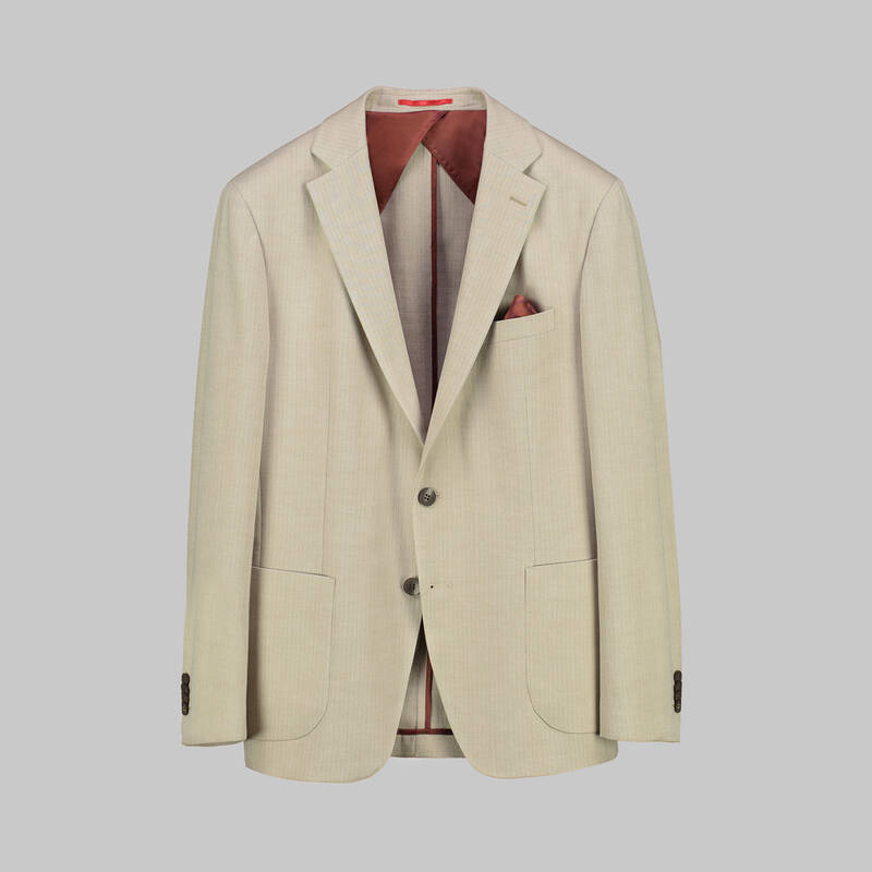 Matteo Ekstra Slim Fit Bej Ceket - 1