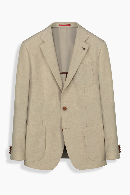 Matteo Slim Fit Bej Ceket - INTERVIEW